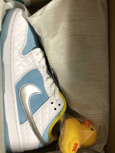 FTC × Nike SB Dunk Low "White/Blue"