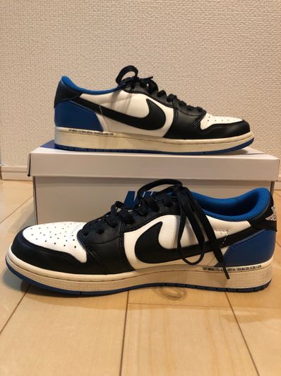 Travis Scott × fragment design × Nike Air Jordan 1 Low OG SP "Military Blue"