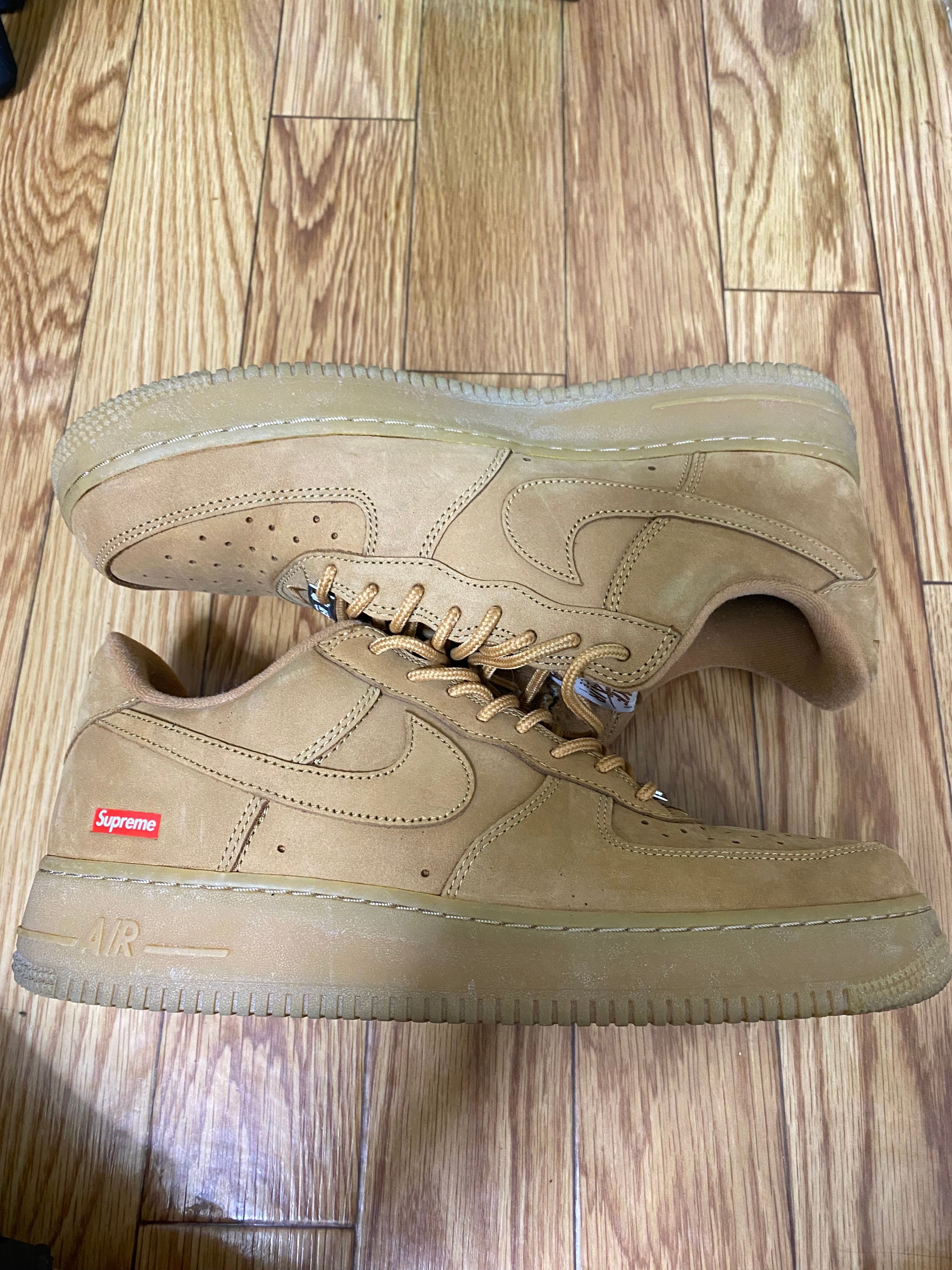 Supreme × Nike Air Force 1 Low "Flax/Wheat"