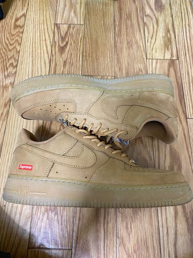 Supreme × Nike Air Force 1 Low "Flax/Wheat"