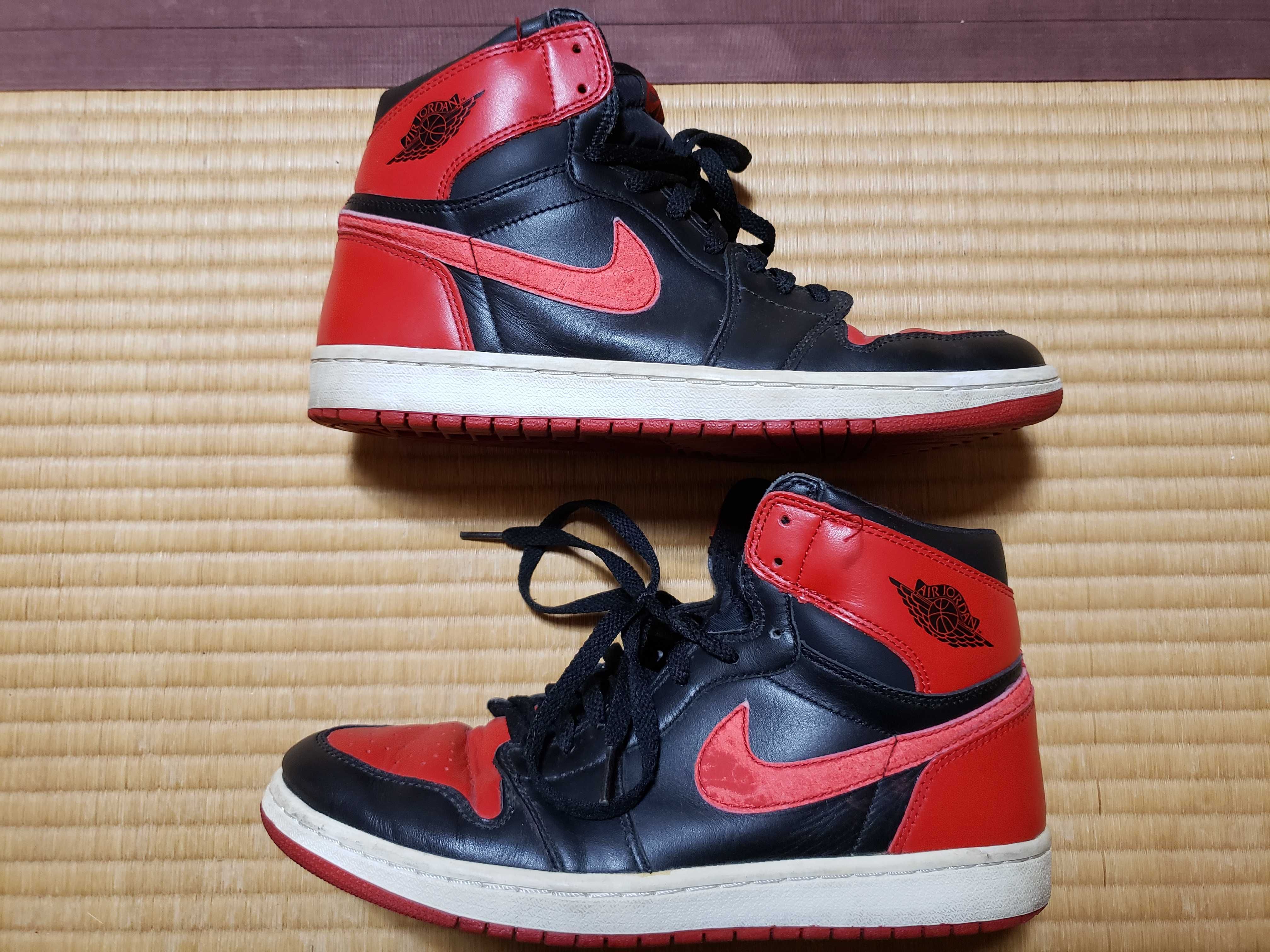 Nike Air Jordan 1 Retro High "Black Varsity Red/Bred"(2001)
