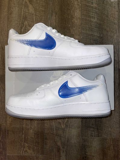 KITH × Nike Air Force 1 Low "White/Rush Blue/White/Brilliant Orange"