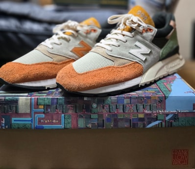 KITH Ronnie Fieg and the Frank Lloyd Wright Foundation × New Balance 998 "Aloe Wash/Apricot Buff"