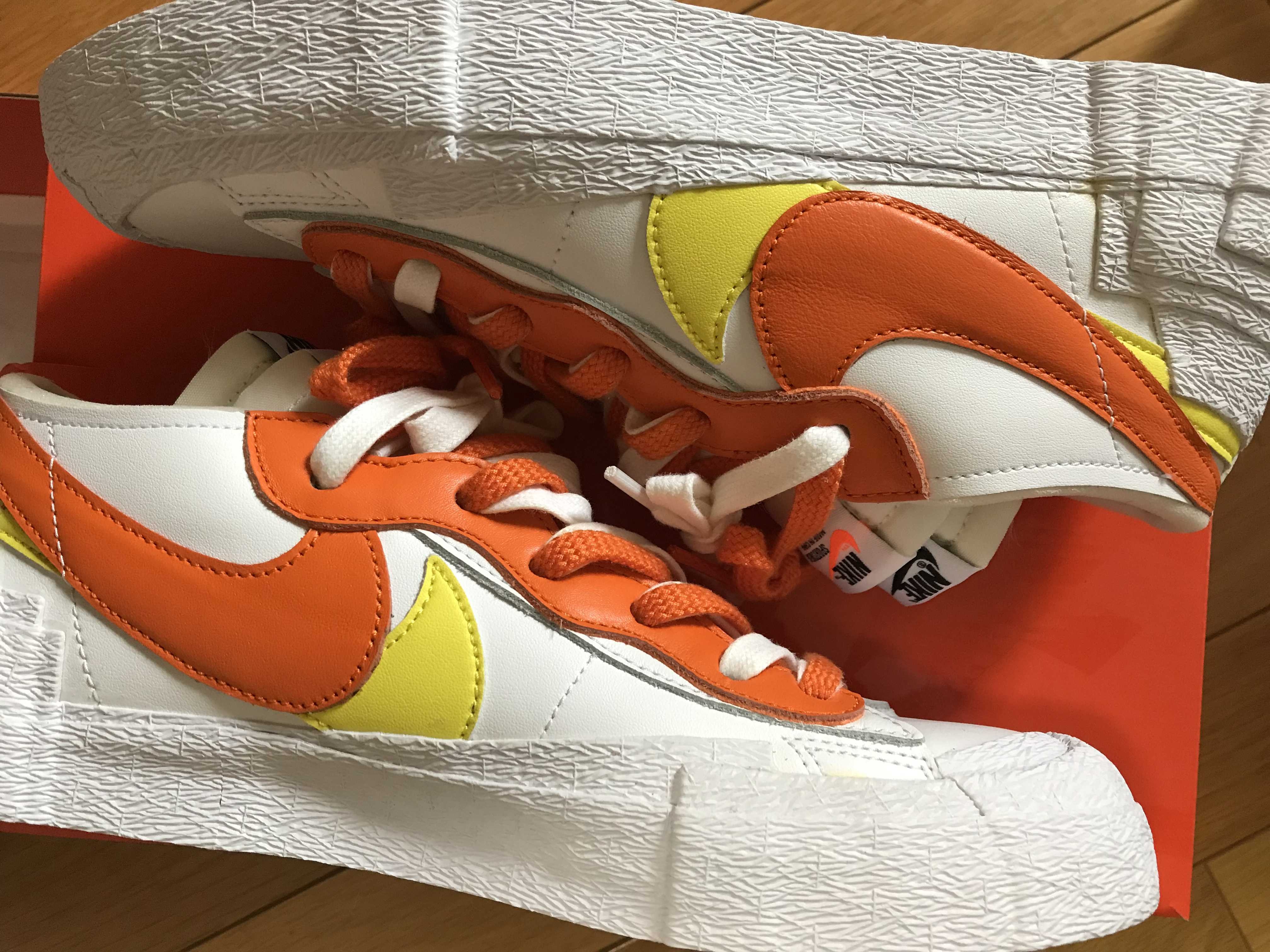 SACAI × NIKE BLAZER LOW "MAGMA ORANGE"