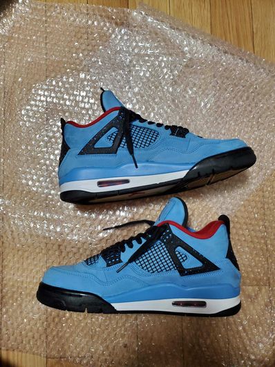 Travis Scott × Nike Air Jordan 4 Retro Cactus Jack "University Blue"