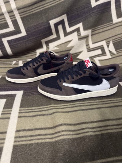 Travis Scott × Nike Air Jordan 1 Low OG SP-T "Black/Dark Mocha"