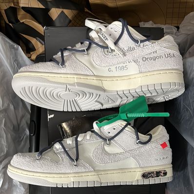 Off-White × Nike Dunk Low "Sail/Neutral Grey/Gridiron"