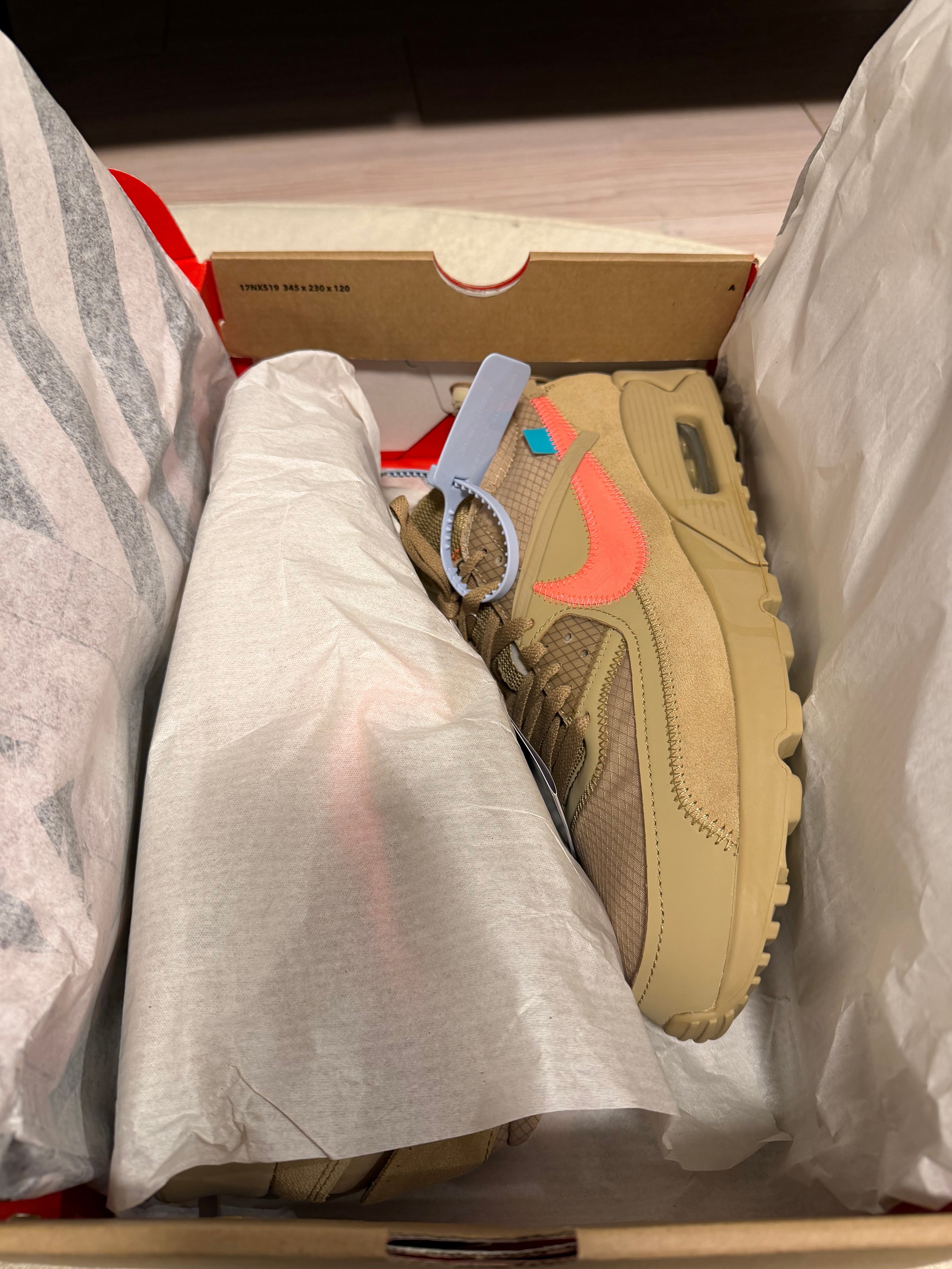 Off-White × Nike Air Max 90 "Desert Ore"