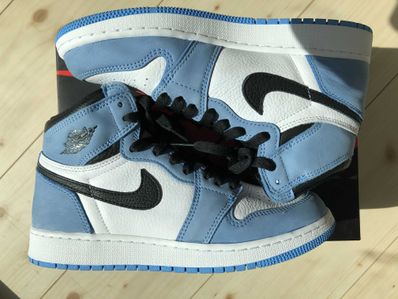 Nike GS Air Jordan 1 High "White/University Blue/Black"