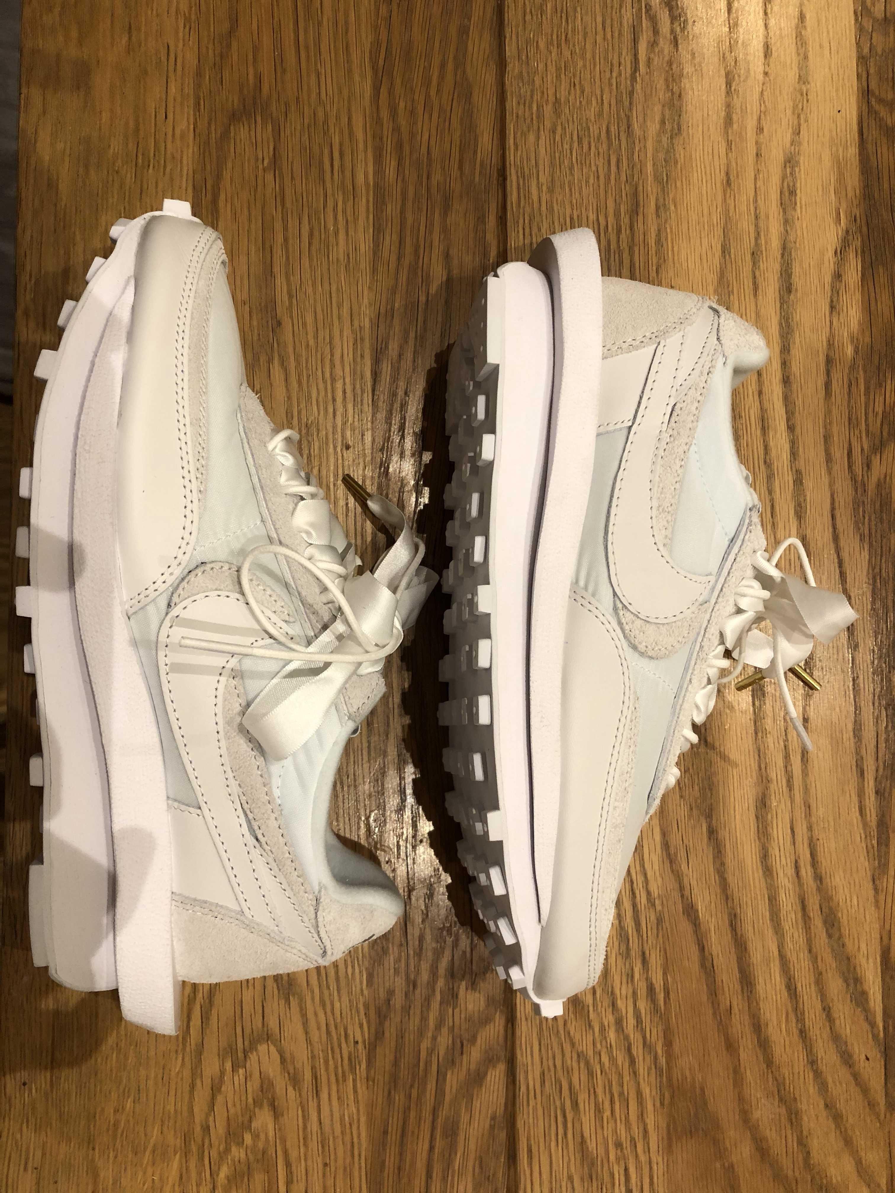 sacai × Nike LDV Waffle "Triple White"