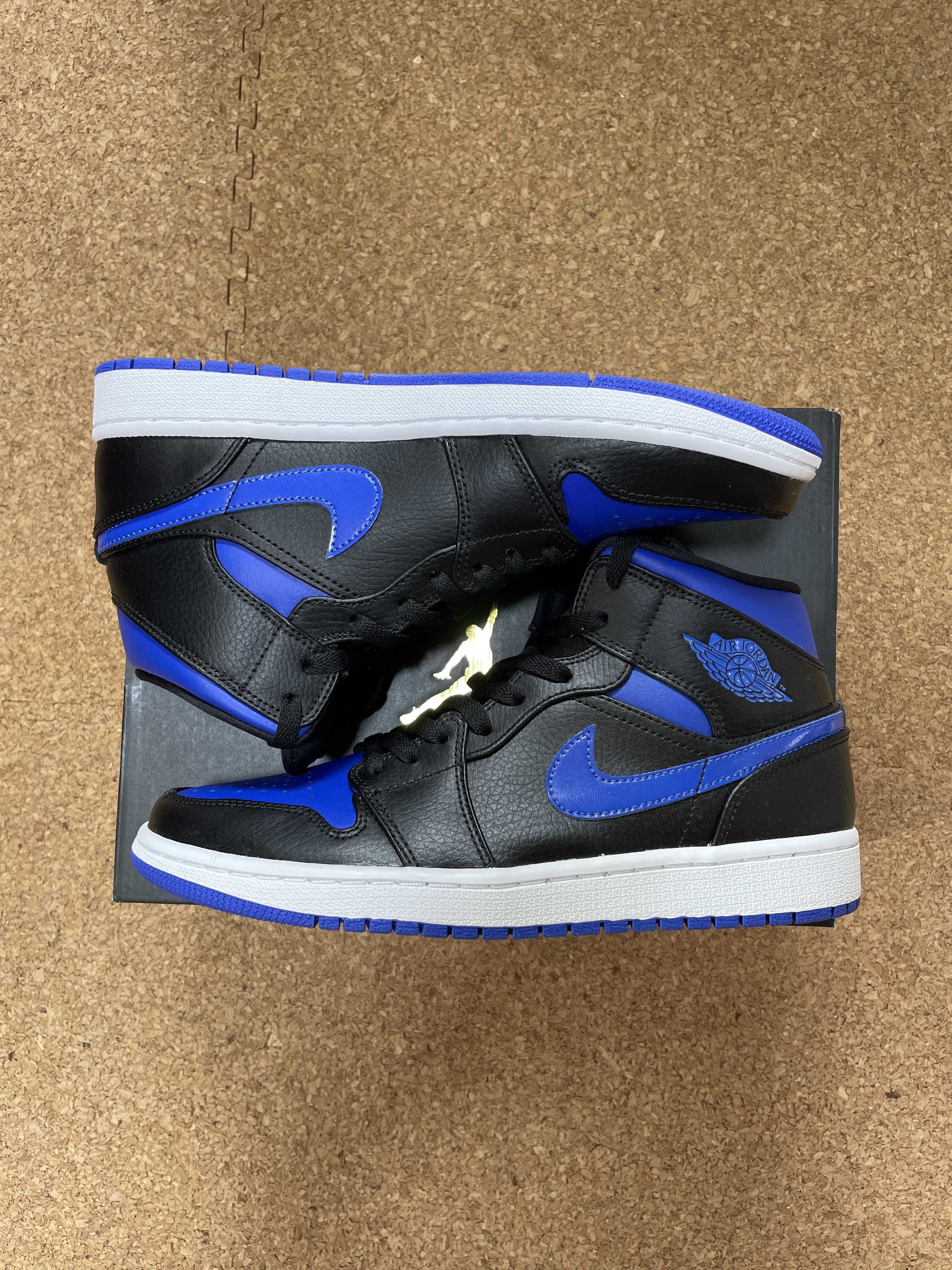 NIKE AIR JORDAN 1 MID "BLACK/BLUE"