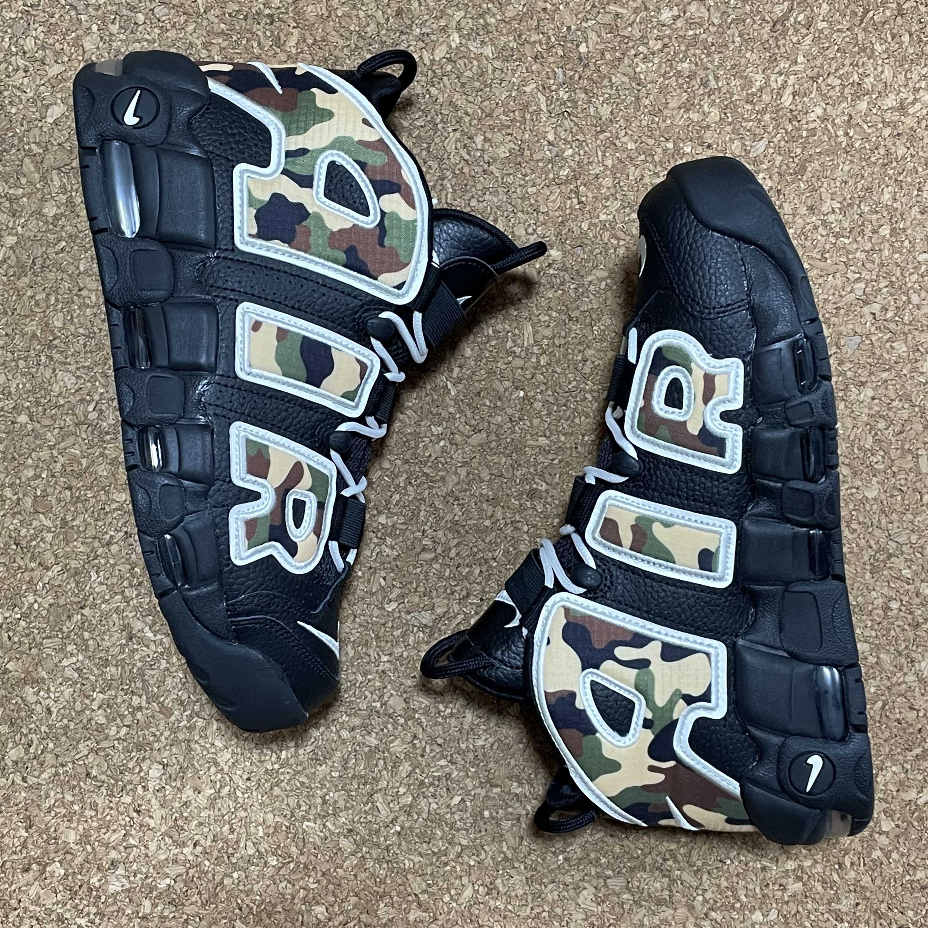 NIKE AIR MORE UPTEMPO "BLACK CAMO"