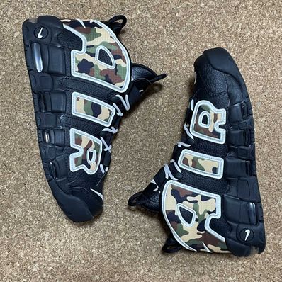 NIKE AIR MORE UPTEMPO "BLACK CAMO"