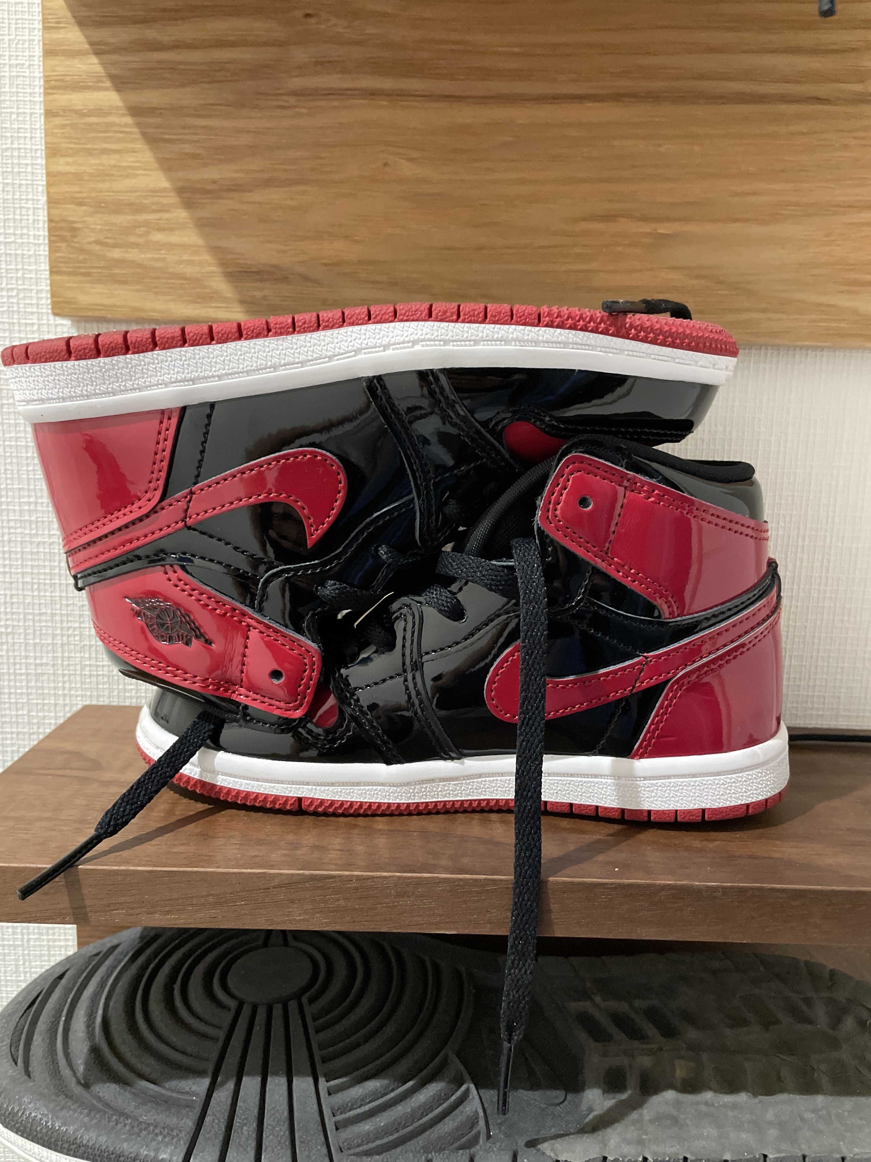 Nike TD Air Jordan 1 High OG "Patent Bred"