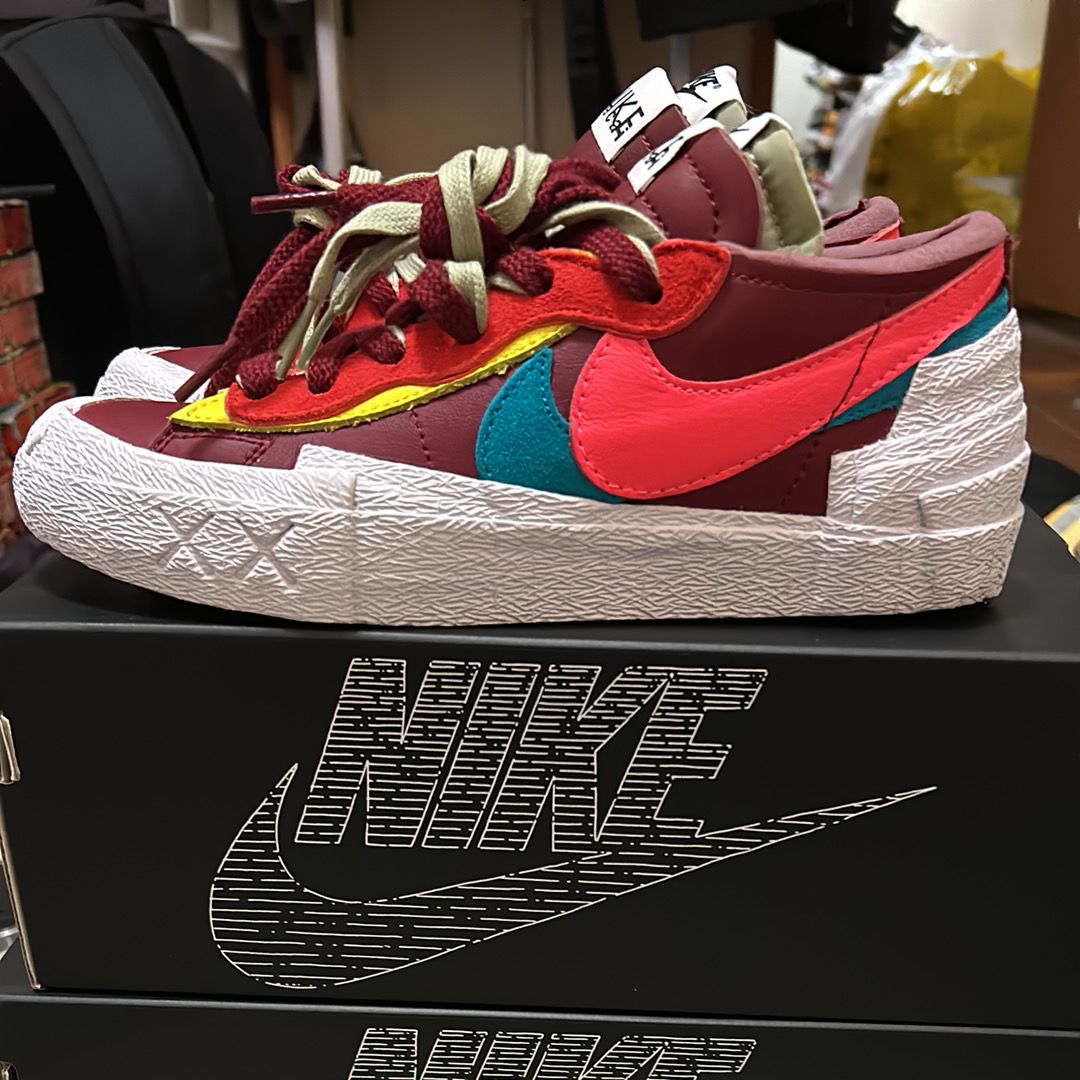 KAWS × sacai × Nike Blazer Low "Team Red"