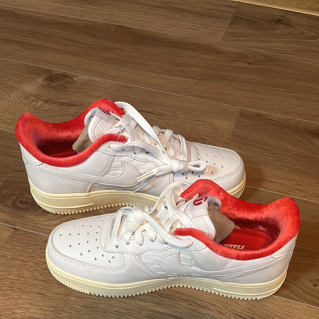 KITH × Nike Air Force 1 Low "White/Red"