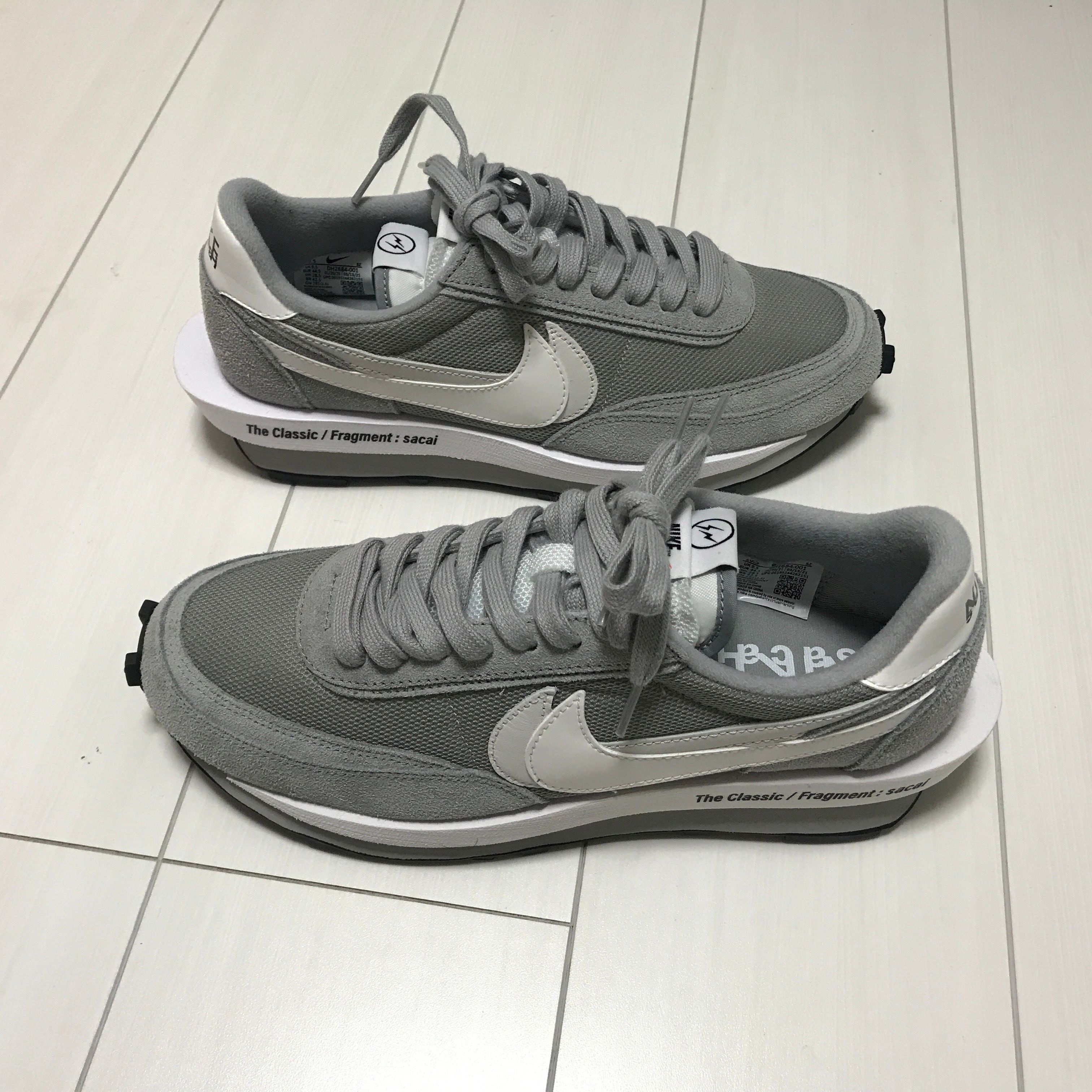 Fragment × sacai × Nike LD Waffle "Light Smoke Grey"