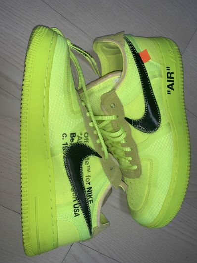 Off-White × Nike Air Force 1 Low "Volt"