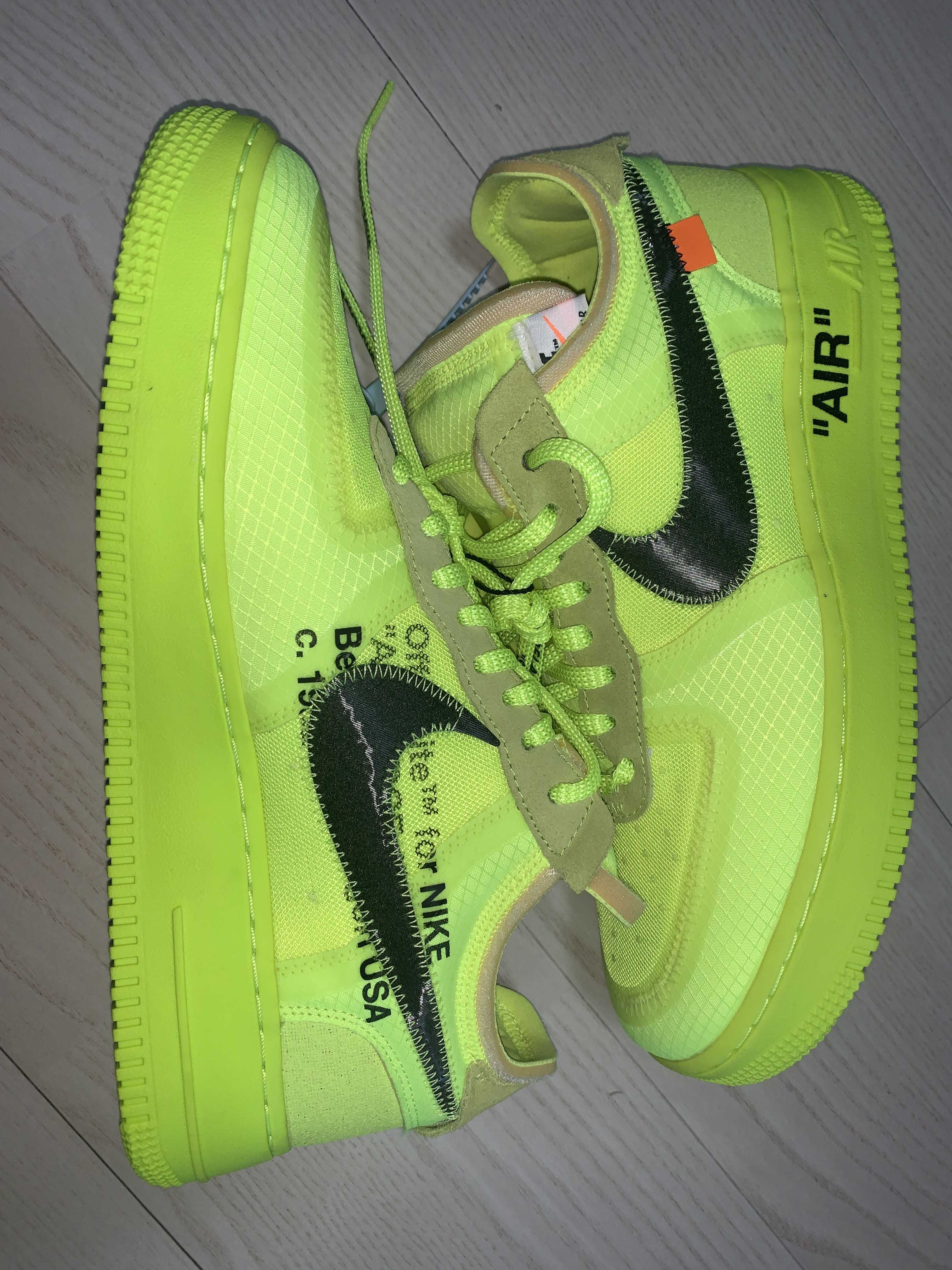 Off-White × Nike Air Force 1 Low "Volt"