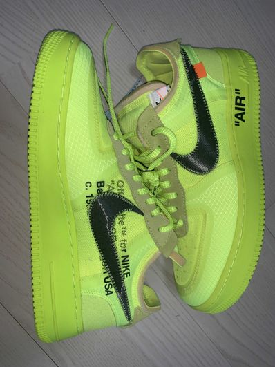 Off-White × Nike Air Force 1 Low "Volt"