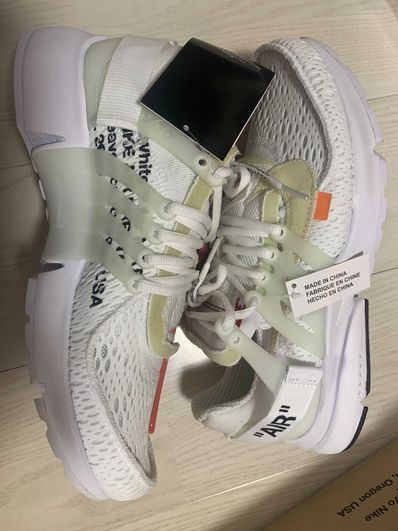 Off-White × Nike Air Presto "White/Black/Cone"