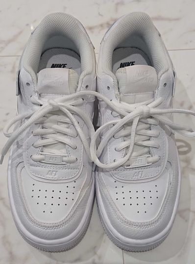 Nike Women's Air Force 1 Low Shadow "Triple White"