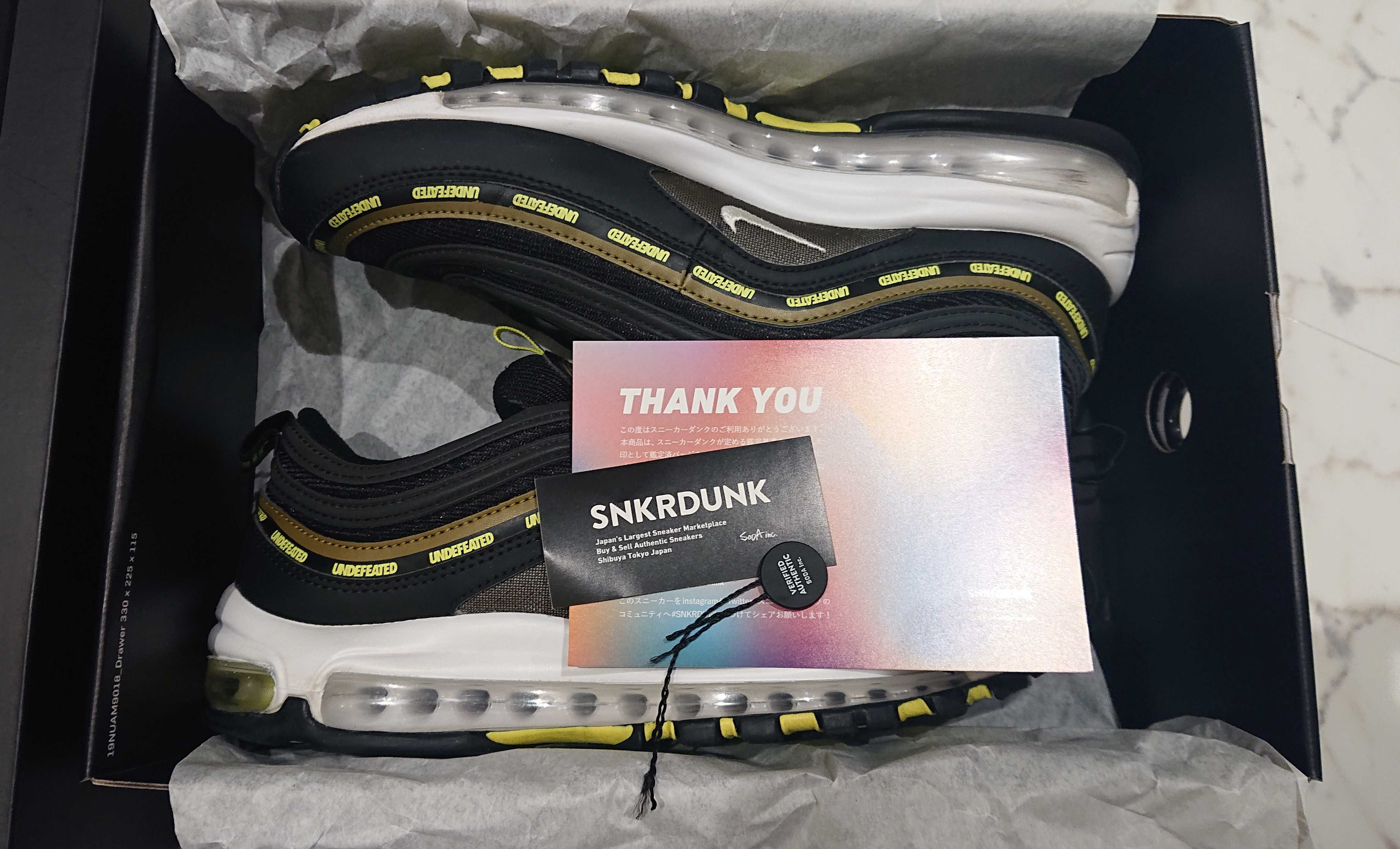 UNDEFEATED × Nike Air Max 97 "Black"