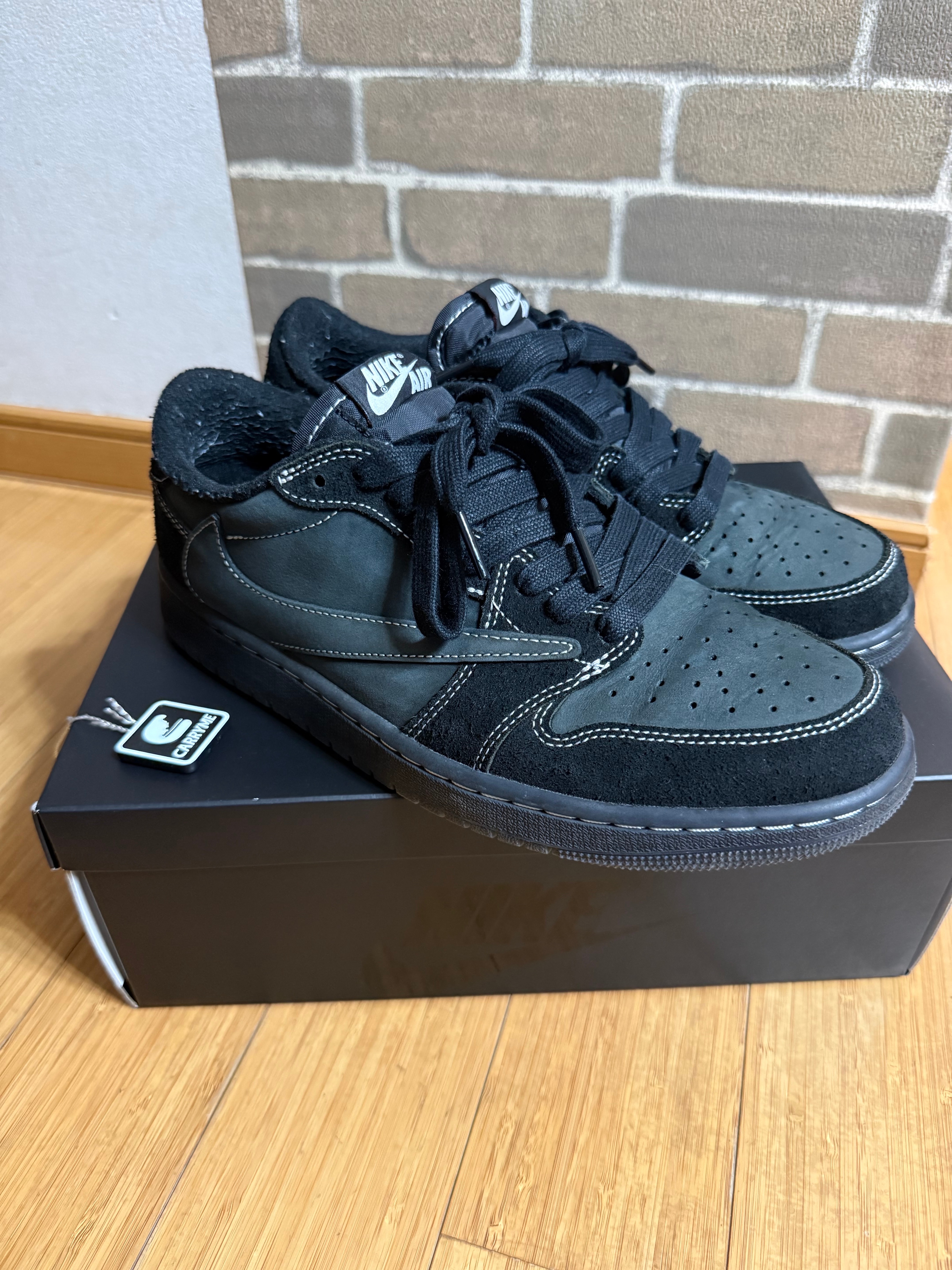 Travis Scott × Nike Air Jordan 1 Low OG SP "Black Phantom"