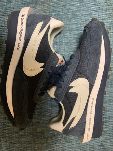 Fragment × sacai × Nike LD Waffle "Blackended Blue"