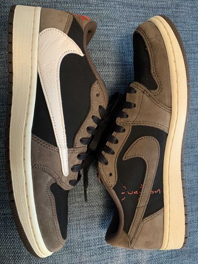 Travis Scott × Nike Air Jordan 1 Low OG SP-T "Black/Dark Mocha"