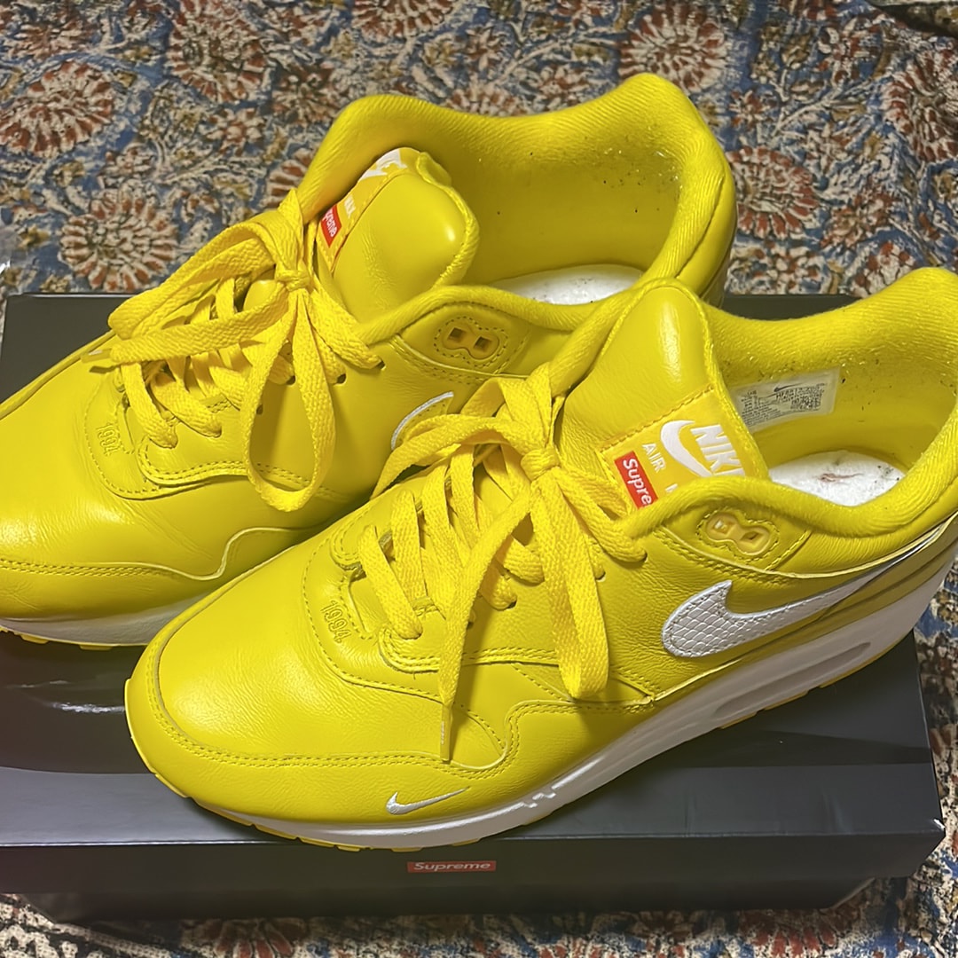 Supreme × Nike Air Max 1 '87 SP "Yellow" (25SS Week4)