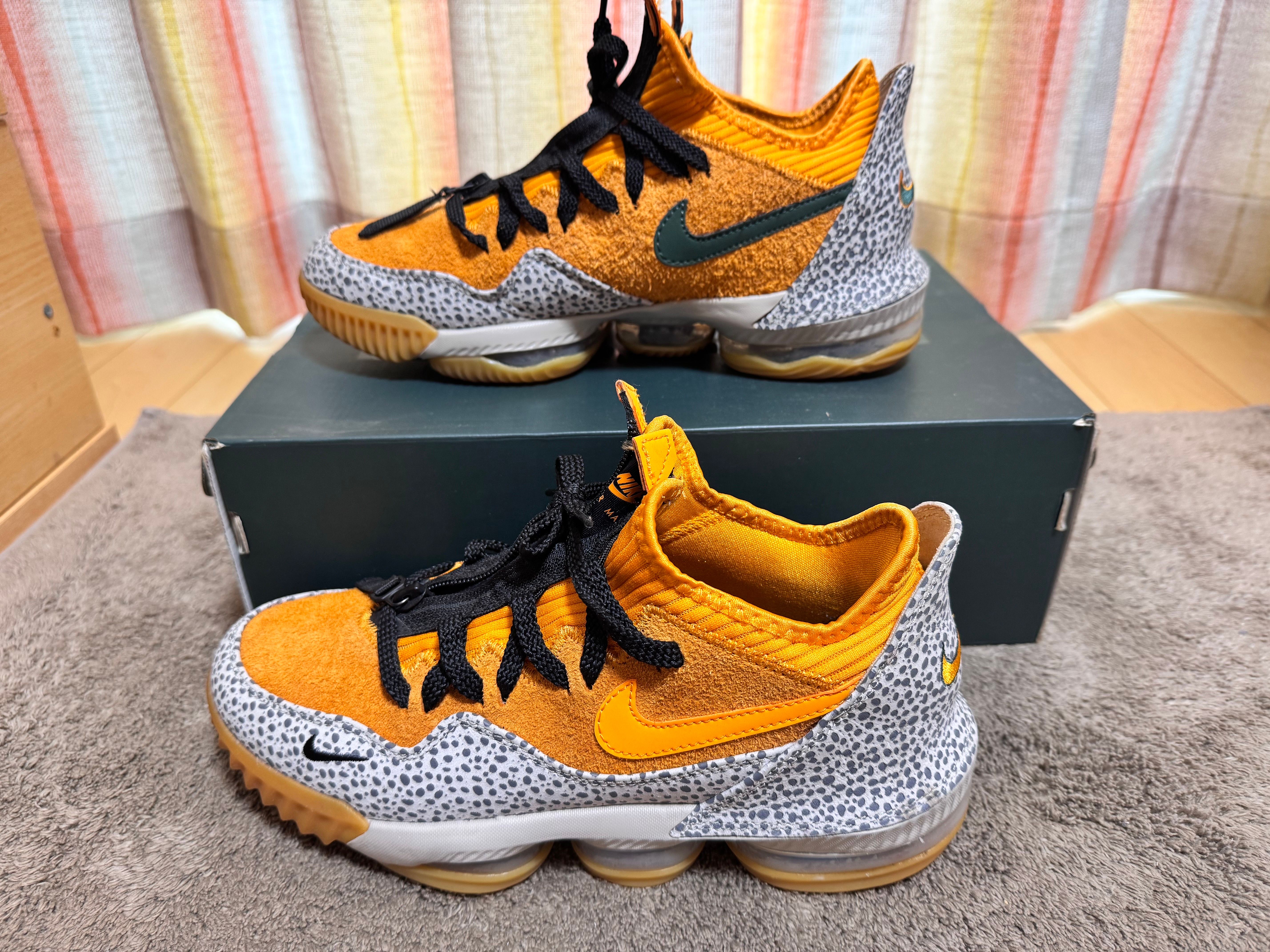 atmos × Nike LeBron 16 Low "Safari" (CD9471-800/CI3358-800)