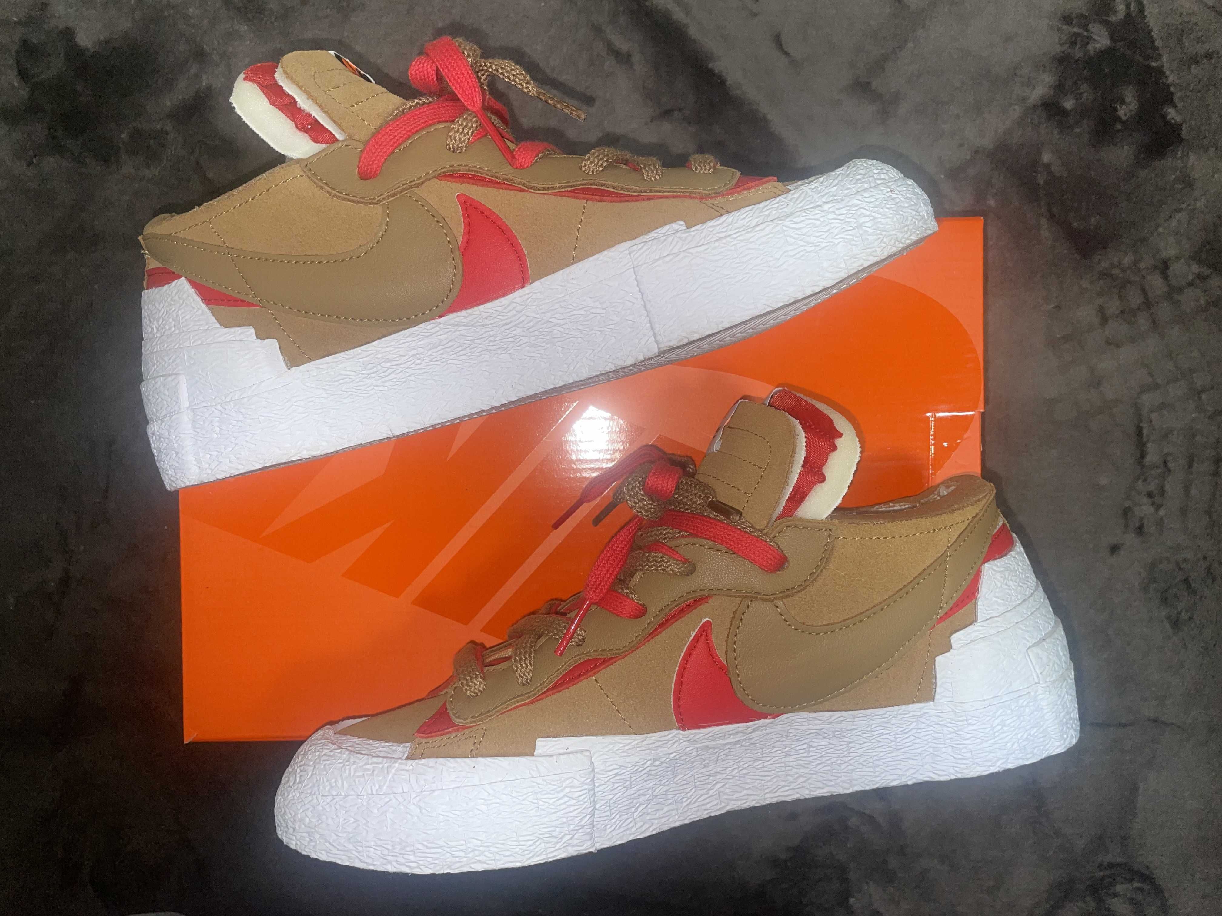 SACAI × NIKE BLAZER LOW "BRITISH TAN"