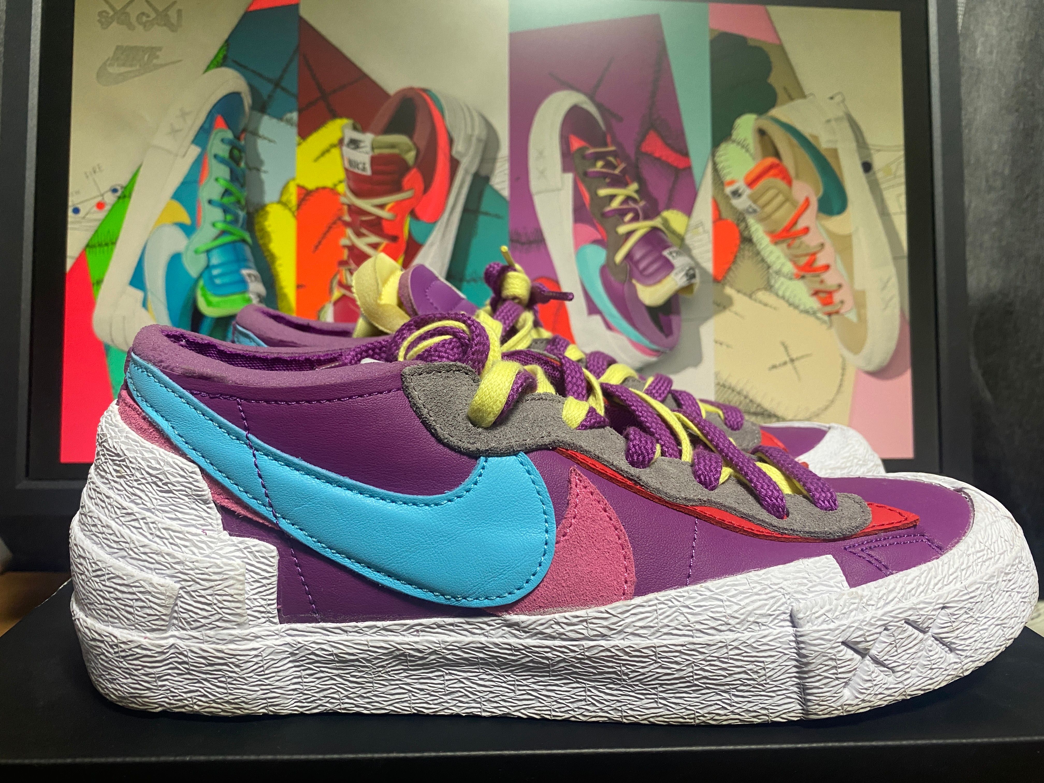 KAWS × sacai × Nike Blazer Low "Purple Dusk"