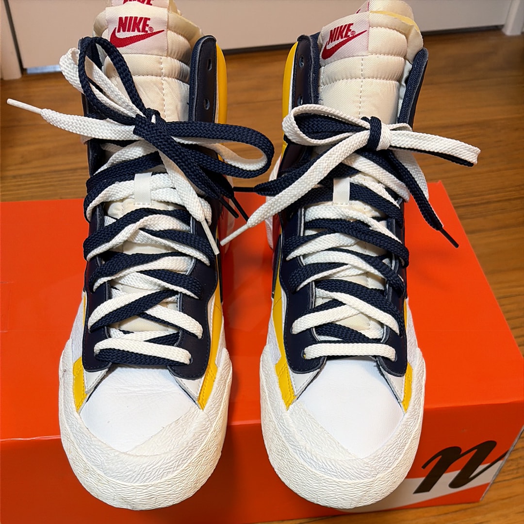 sacai × Nike Blazer Mid "Varsity Maize/Varsity Red"