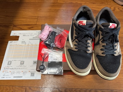 Travis Scott × Nike Air Jordan 1 Low OG SP-T "Black/Dark Mocha"