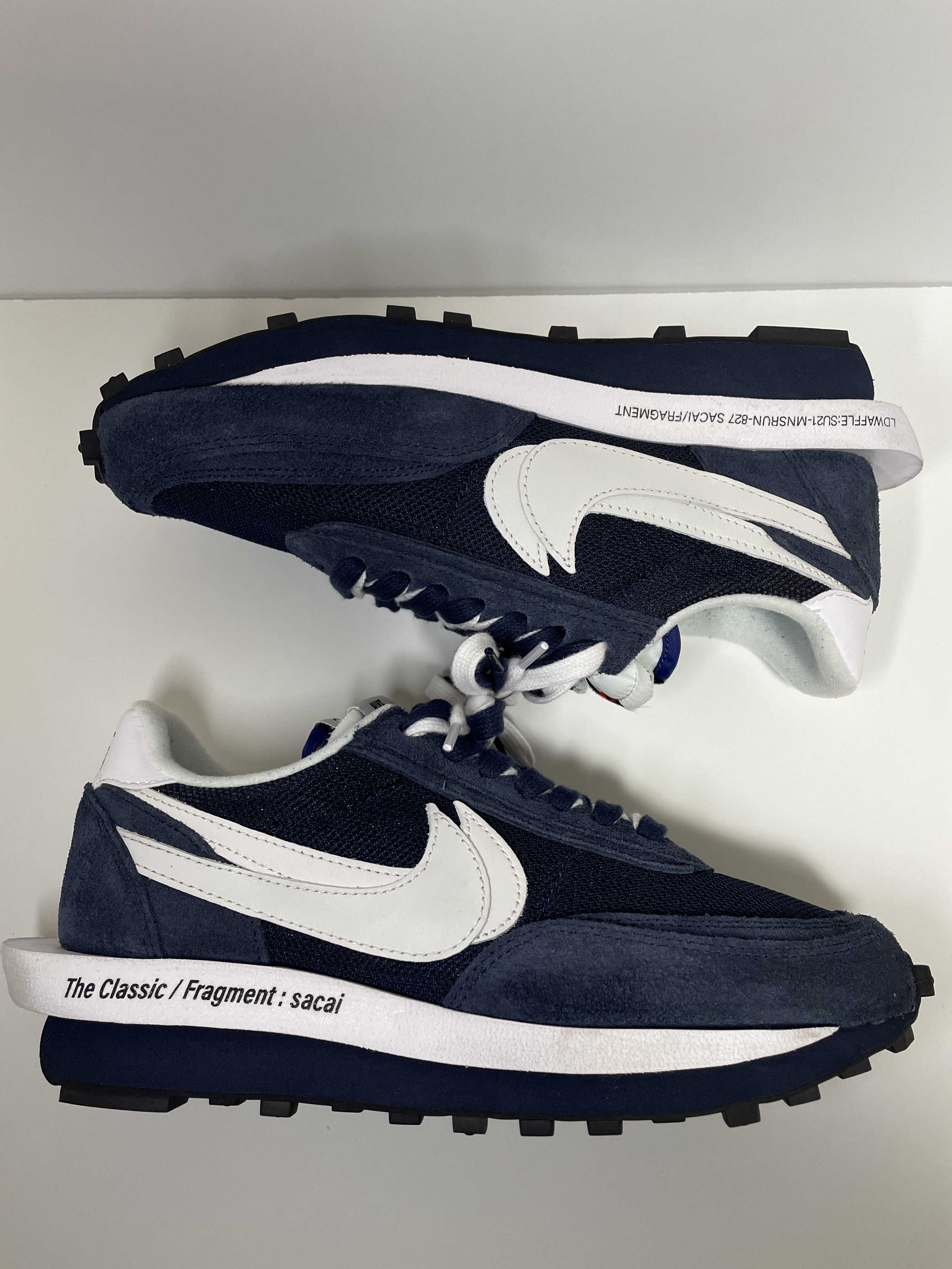 Fragment × sacai × Nike LD Waffle "Blackended Blue"