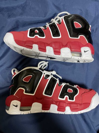 NIKE GS AIR MORE UPTEMPO ’96 "BLACK AND VARSITY RED"(2021)