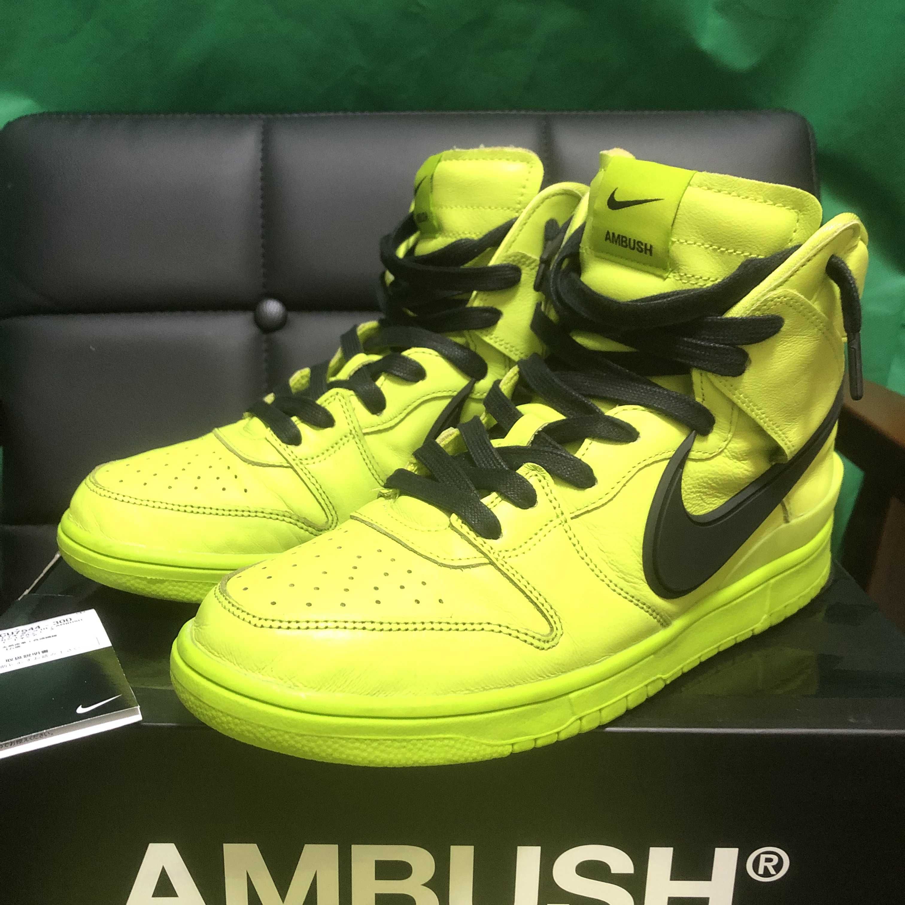 AMBUSH × NIKE DUNK HIGH "FLASH LIME"