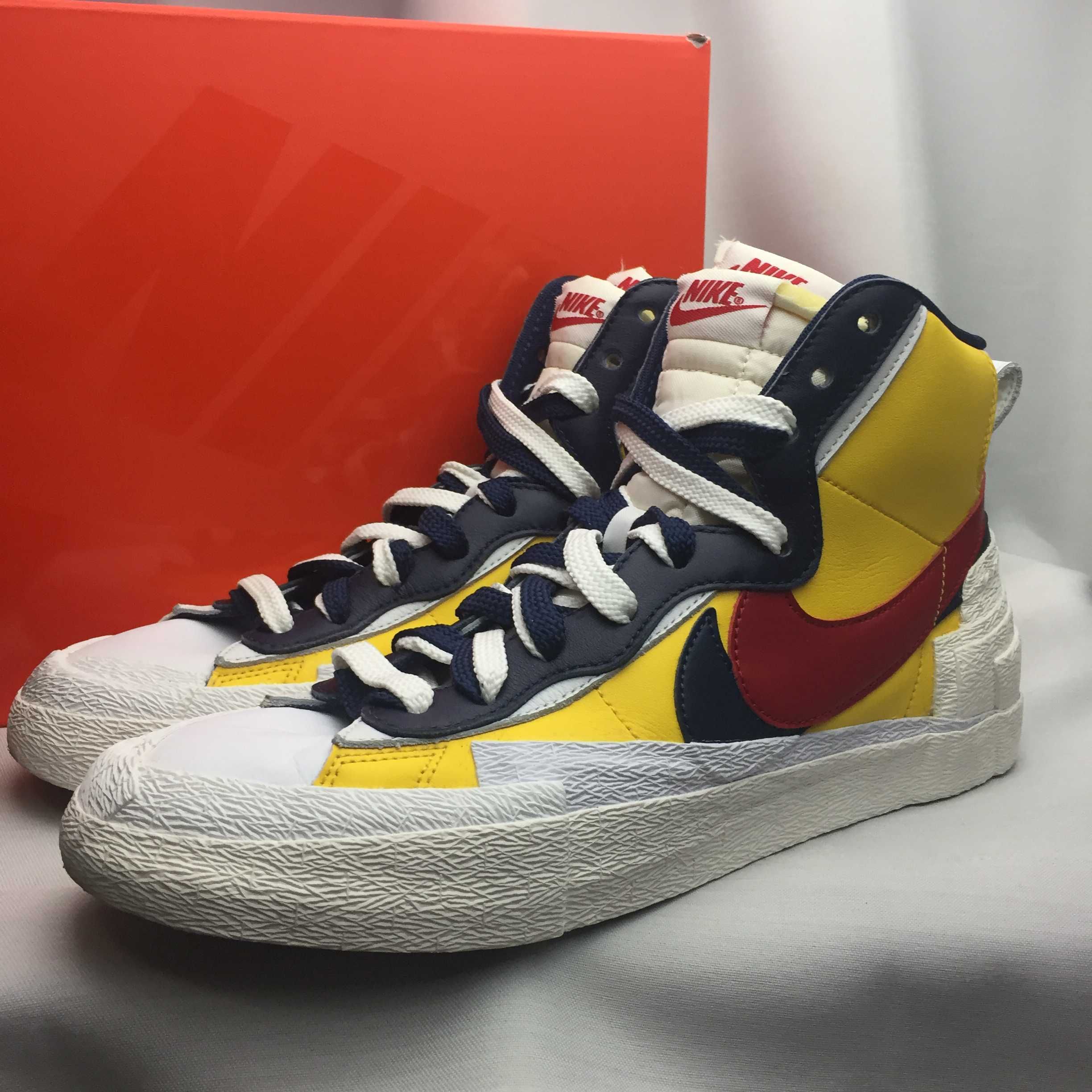 sacai × Nike Blazer Mid "Varsity Maize/Varsity Red"