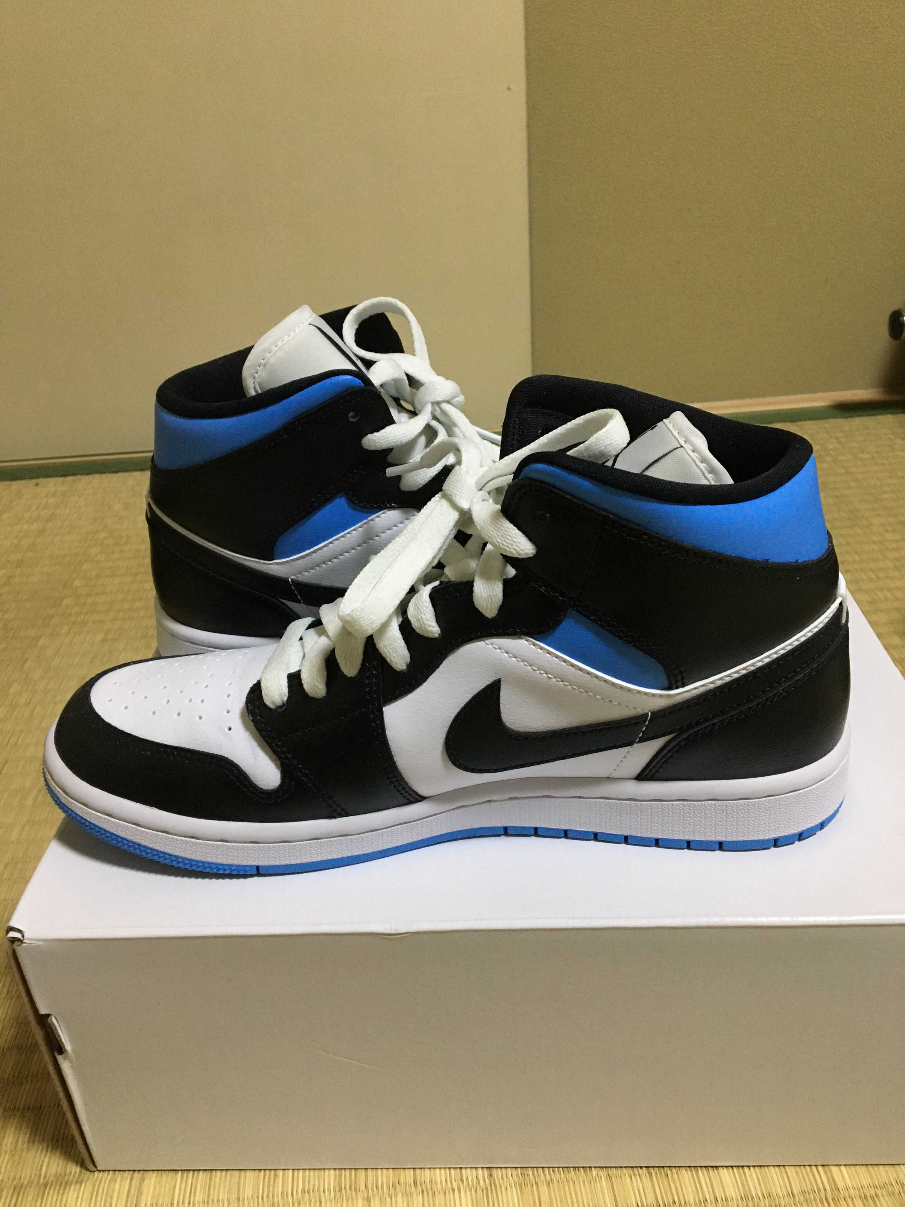 Nike Women's Air Jordan 1 Mid "Black/University Blue"