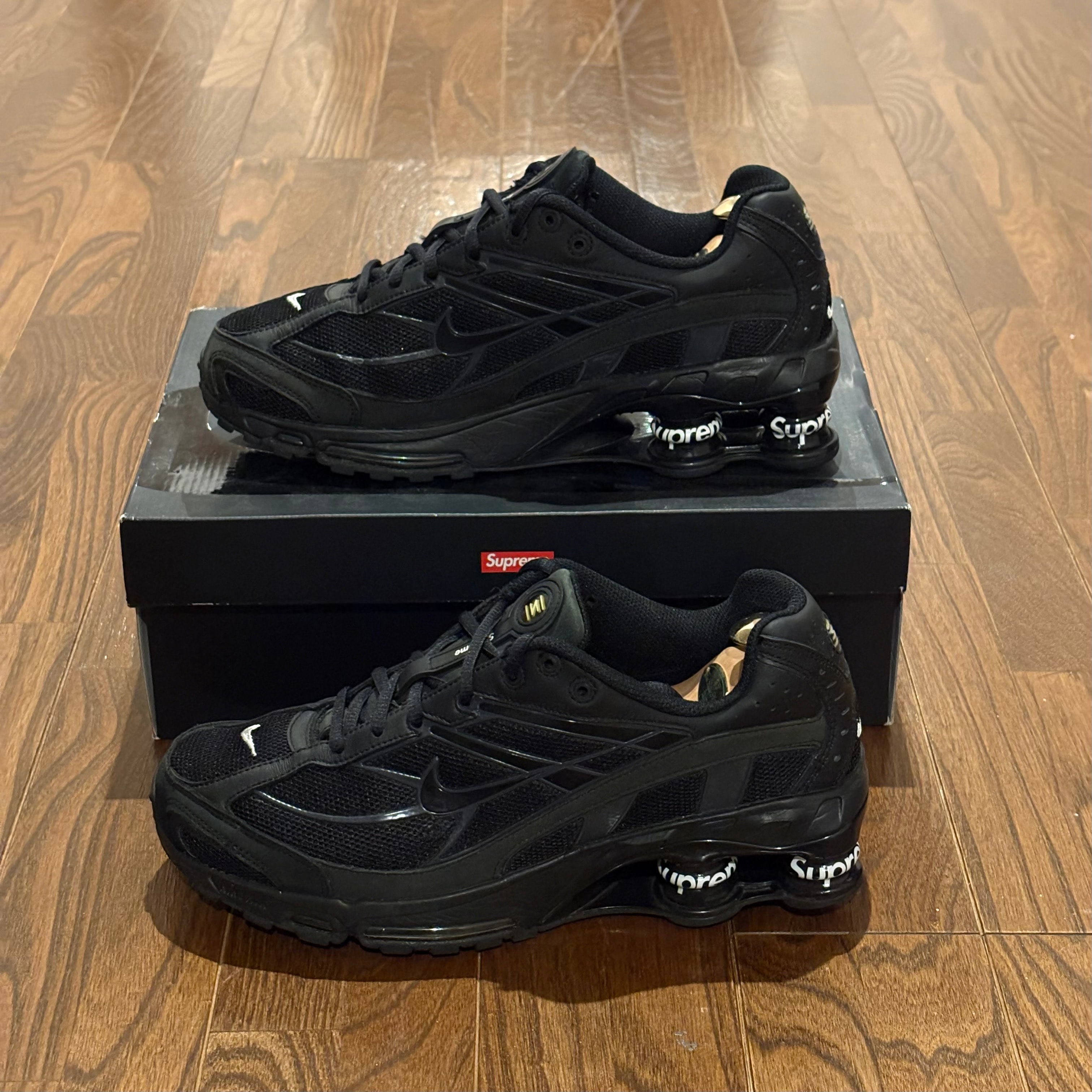 Supreme × Nike Shox Ride 2 "Black/Black-White"