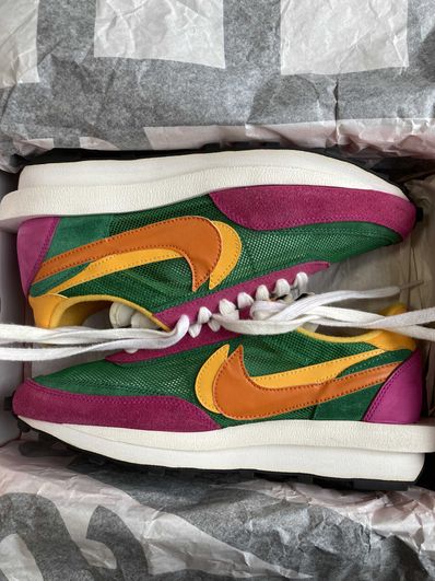sacai × NIKE LDV WAFFLE "PINE GREEN"