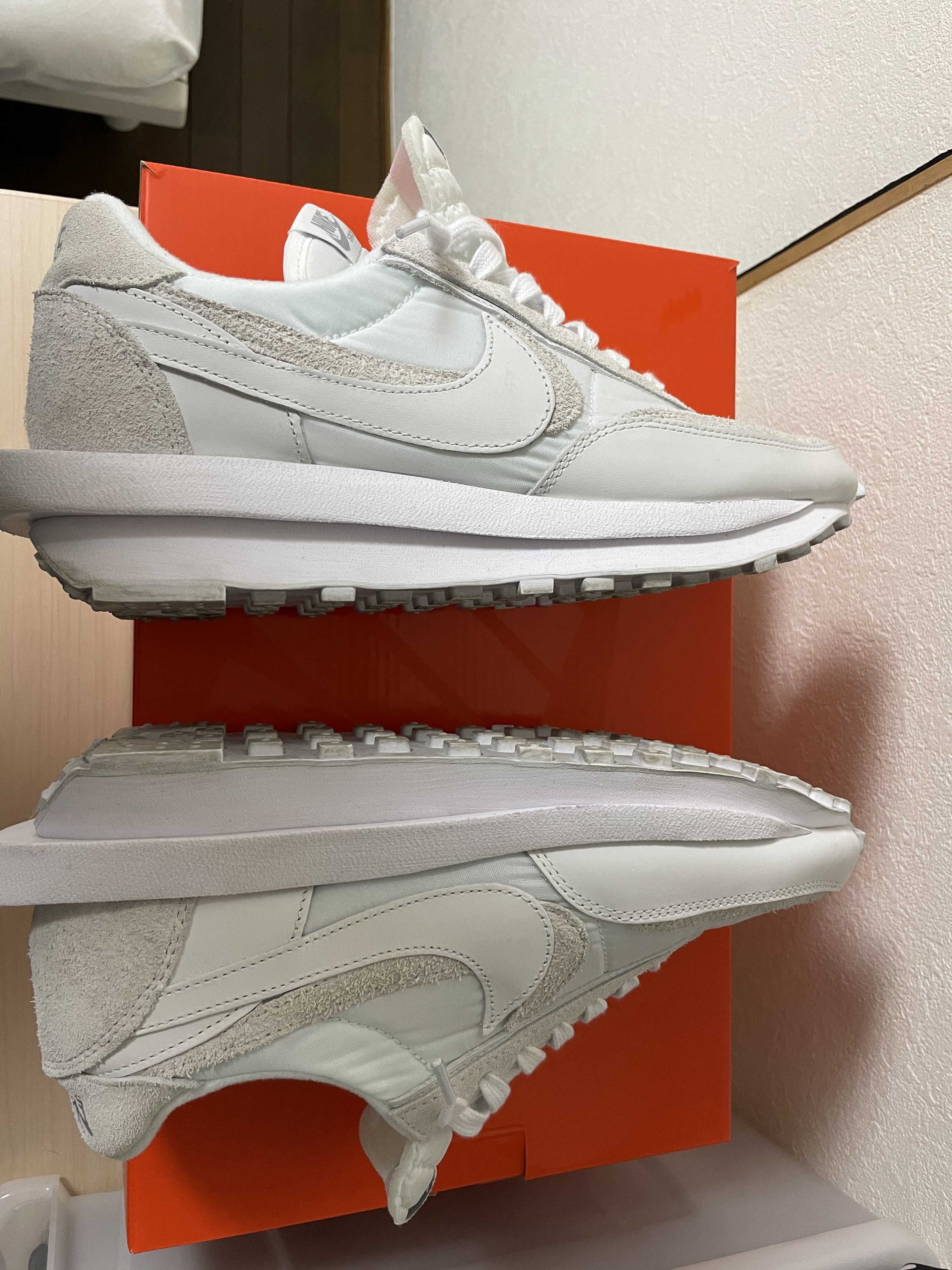 sacai × Nike LDV Waffle "Triple White"