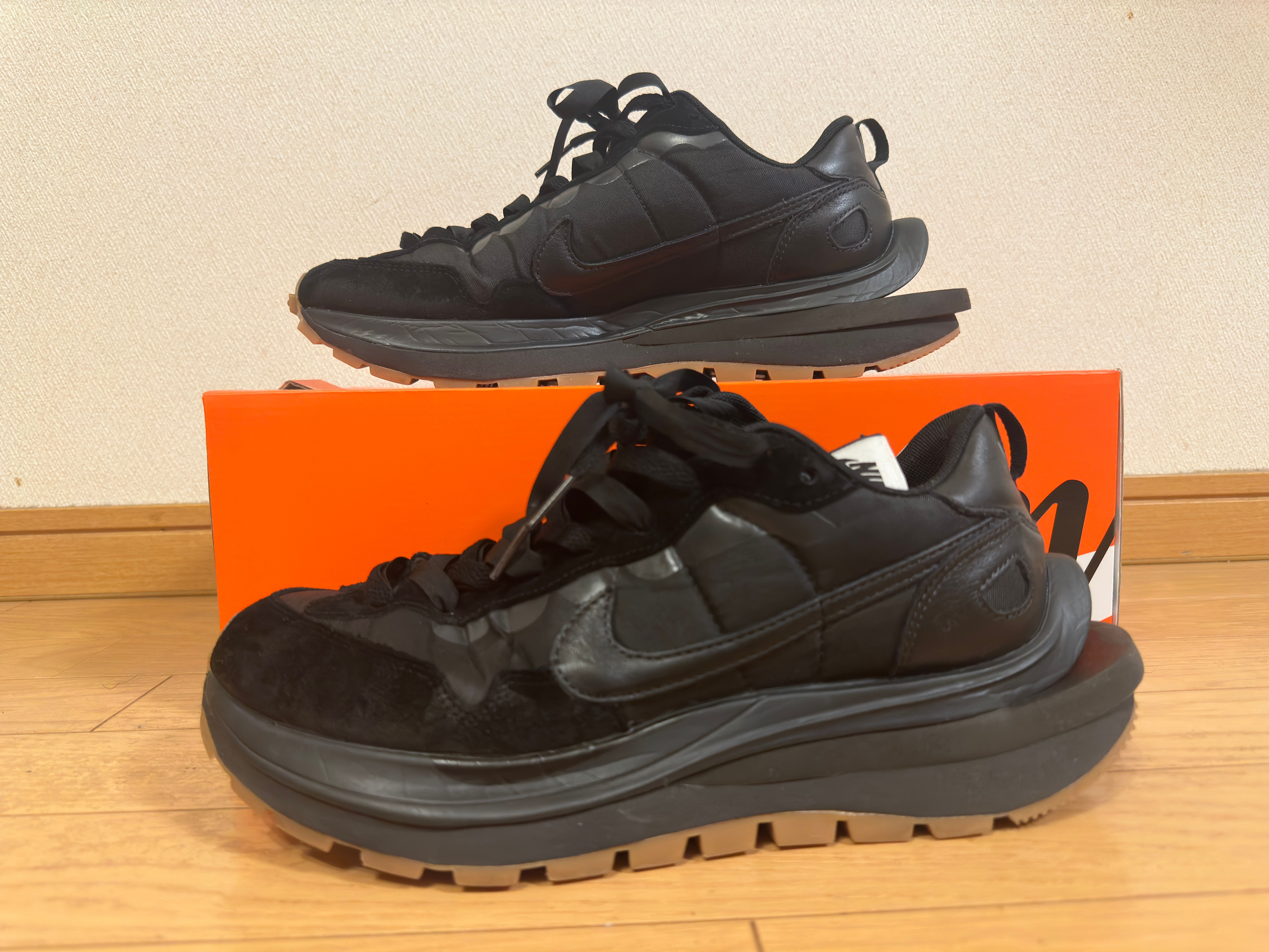 sacai × Nike VaporWaffle "Black Gum"
