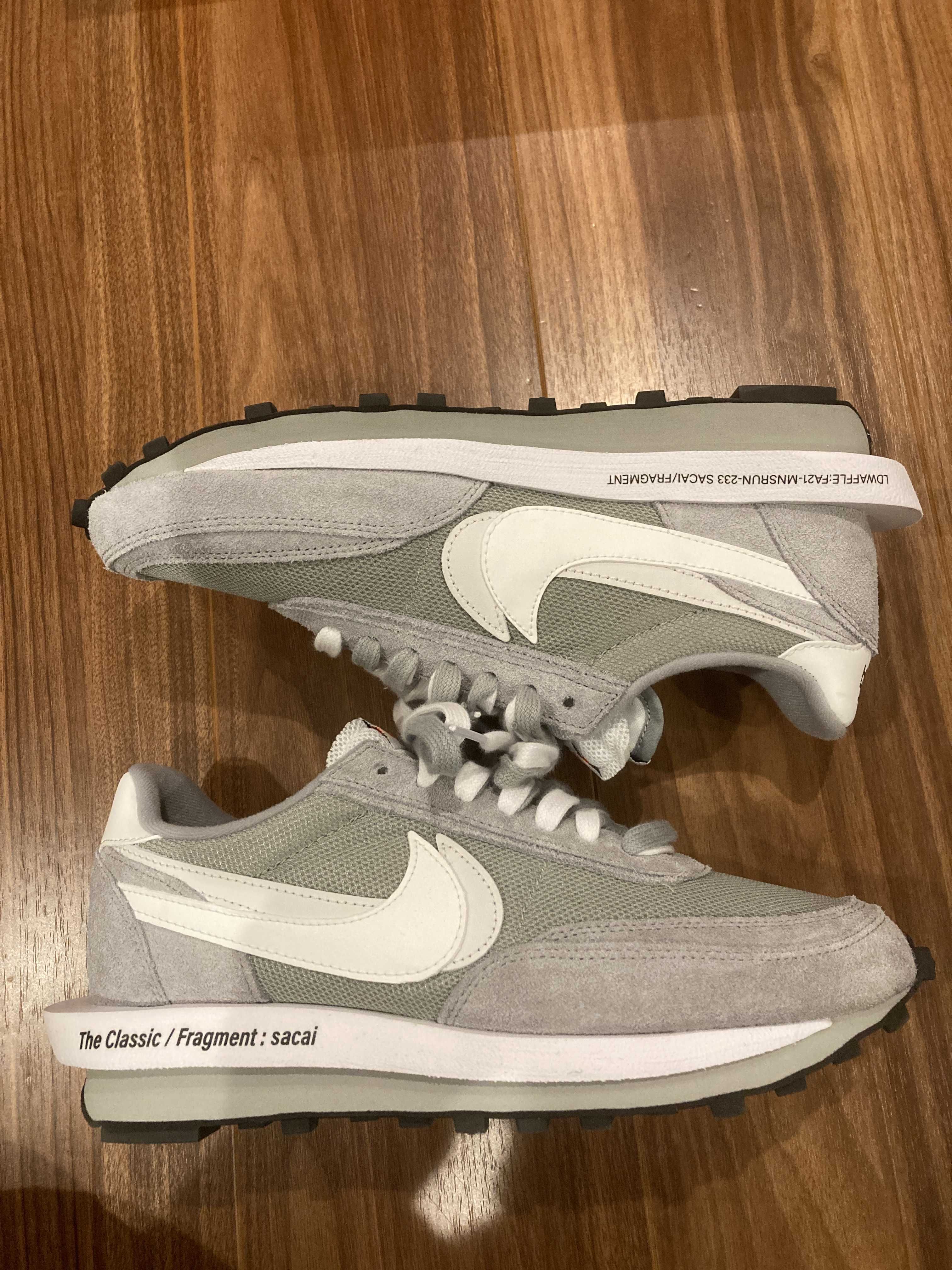 Fragment × sacai × Nike LD Waffle "Light Smoke Grey"