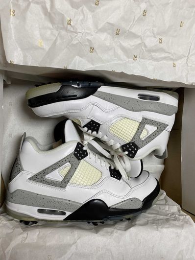 NIKE GOLF AIR JORDAN 4 "WHITE CEMENT"