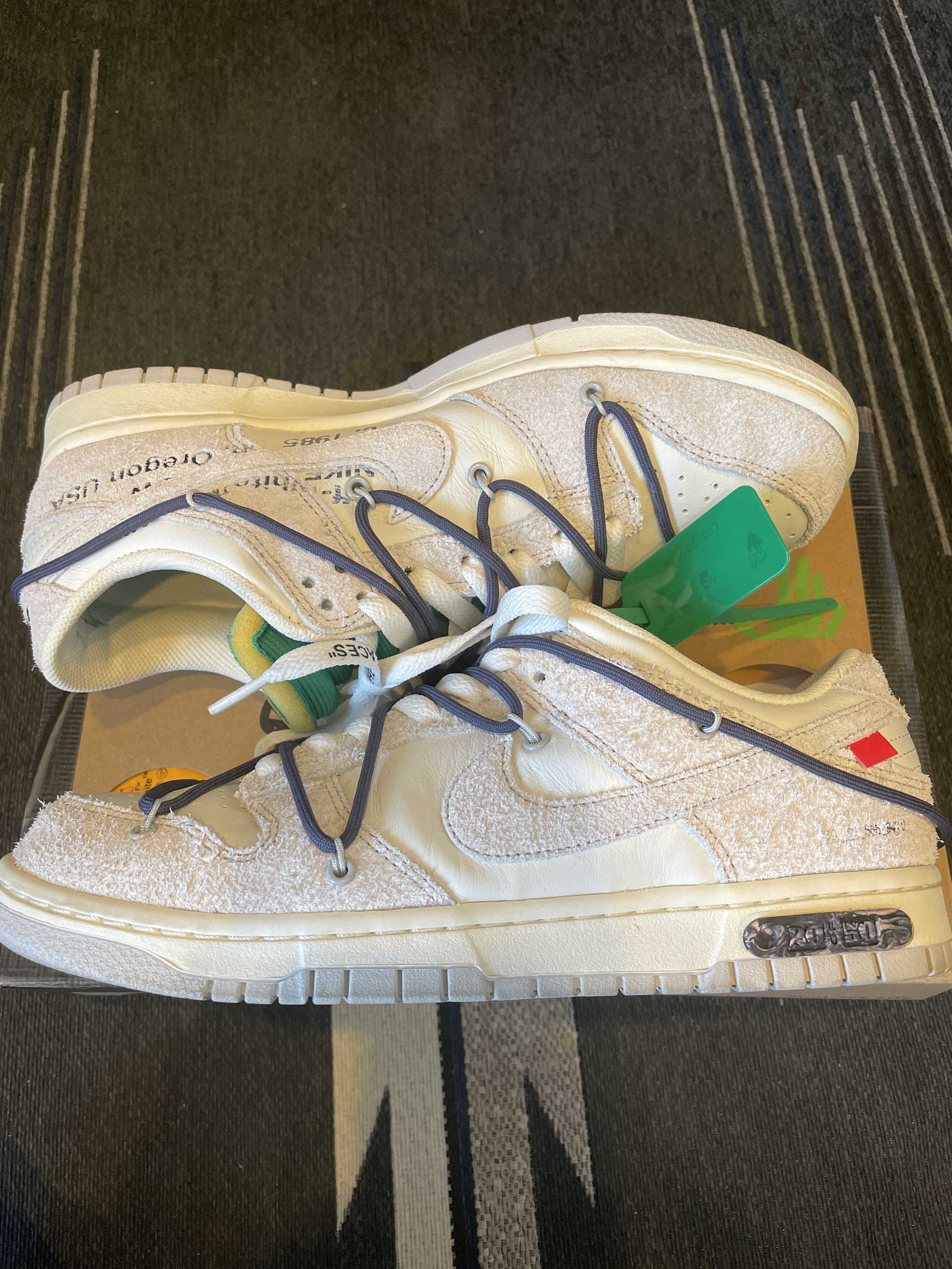 Off-White × Nike Dunk Low "Sail/Neutral Grey/Gridiron"