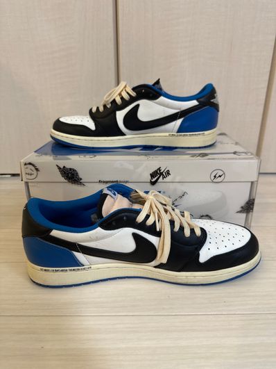 Travis Scott × fragment design × Nike Air Jordan 1 Low OG SP "Military Blue"