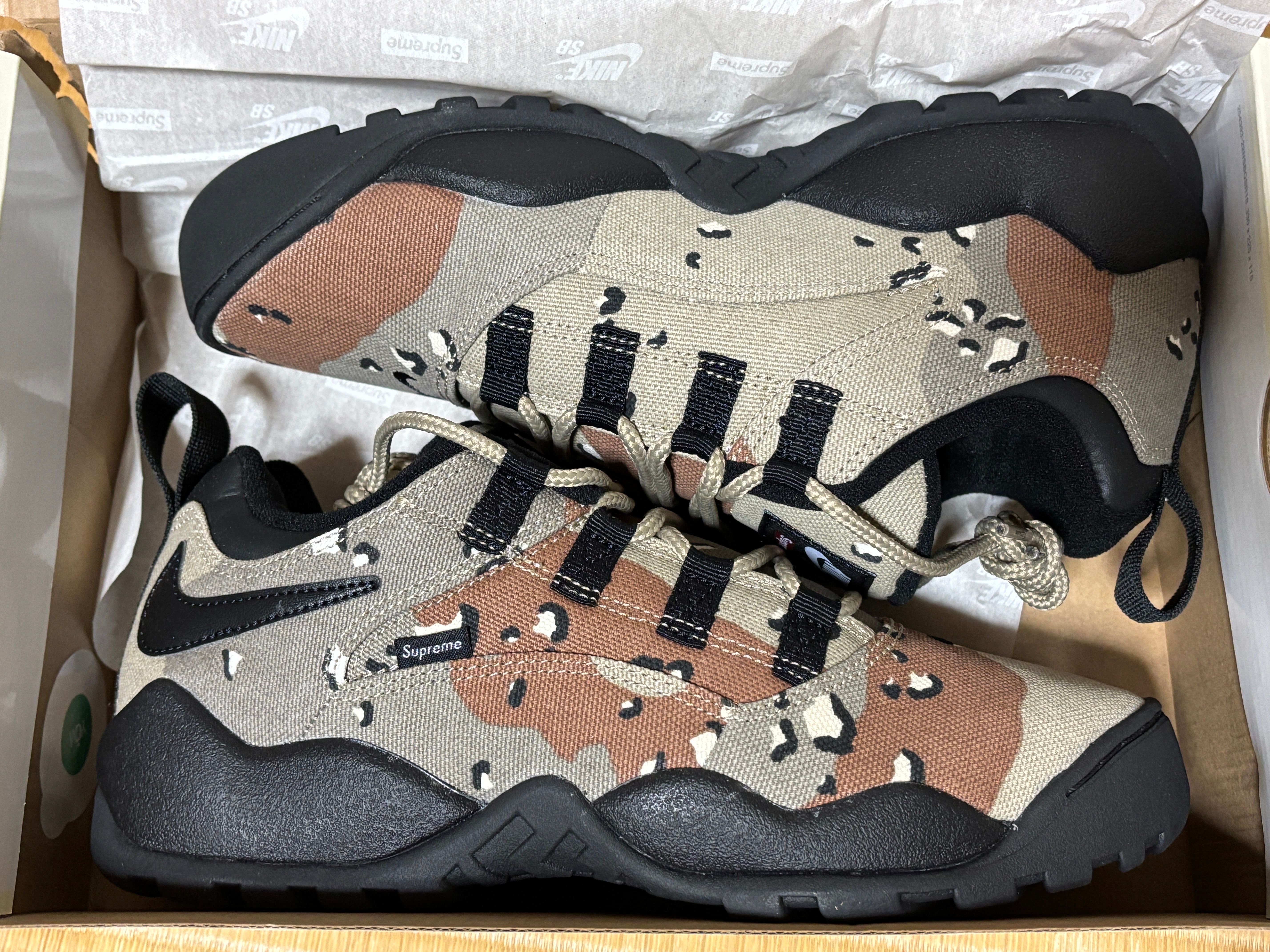 Supreme × Nike SB Darwin Low "Desert Camo"